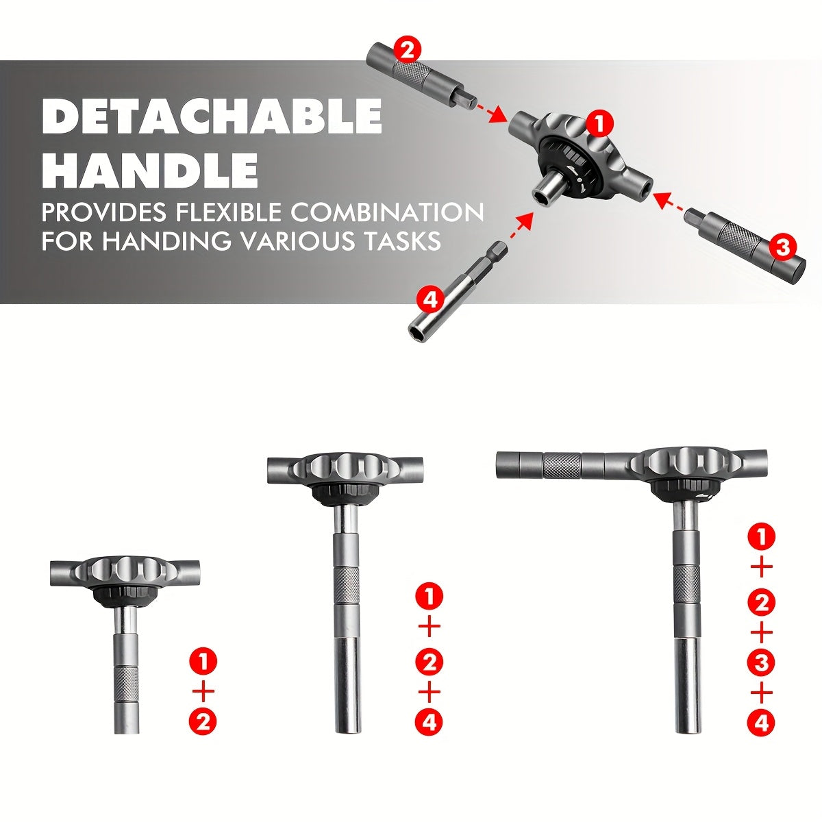 64in 1 Gearless Ratchet Screwdriver Bit Set, Flat Handle for Narrow Space, Magnetic Assembly, 1/4 Inch Bit Set*27, Crv Nut Drivers*16, 4mm Bit Set*8, Suitable for Repairing Mobile Phones, Computers, Cameras, Home Appliances, Furniture, Bicycles, Etc