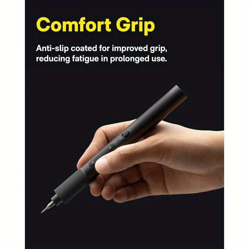 25-in-1 ADV Cordless-like Precision Screwdriver Set with LED Dual Torque, 17 RPM Fast Speed & Ergonomic Grip - Heavy-Duty Professional Tool Kit for Electronics Repair, Smartphones, Laptops, Tablets, Home Maintenance - Compatible with AA Batteries (No