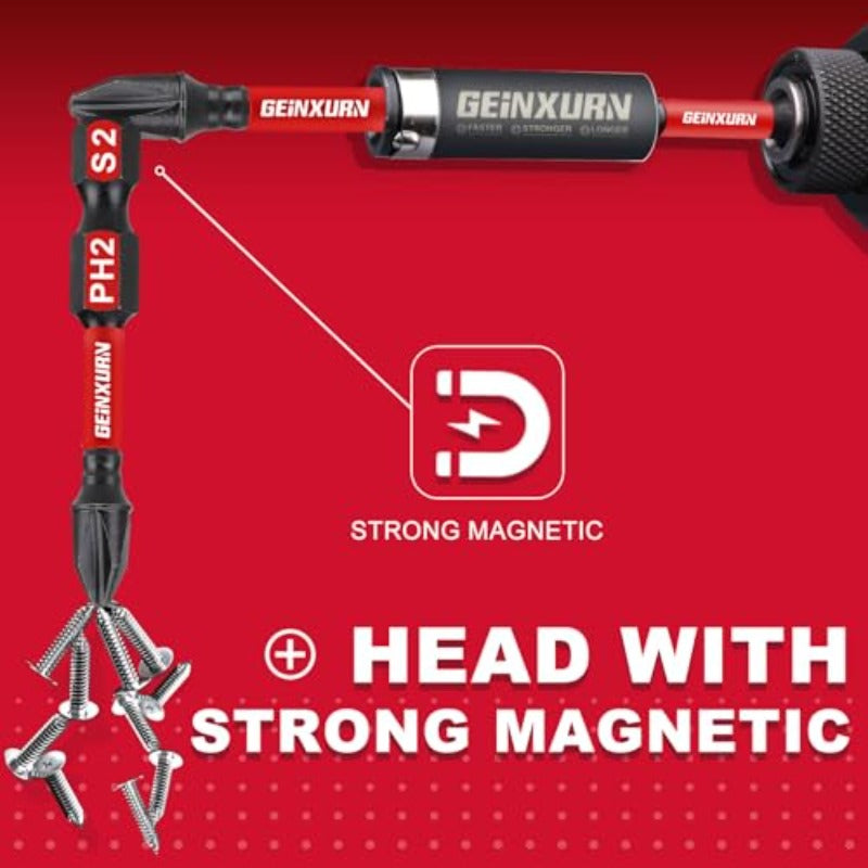 90pcs Heavy-Duty Impact Screwdriver Set with Magnetic Tips - Impact-Resistant Case, PH2, PZ2, SQ2, T10, T15, T20, T25, T30, S2 Bits - for Professional & DIY Projects - Organized Storage Box (No Power Required) - Ideal for Electricians, Builders,