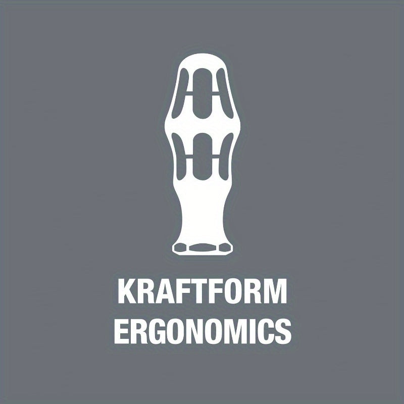 KRAFTFORM 60 Imperial BITS Assortment - Heavy-Duty Manual Screwdriver Set with 60 Bits (Hex Keys, Phillips, Slotted, Torx, Pozidriv) - for Professional & DIY Projects - Compatible with Wera 2.0" Handle - No Power Required - Ideal for Electricians,
