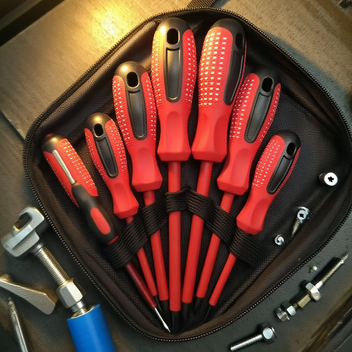 7pcs Screwdriver Set - Durable Metal Flat-Head Hand Tools, Suitable for Home Use, Essential Precision Repair Tool Kit, Battery-Free
